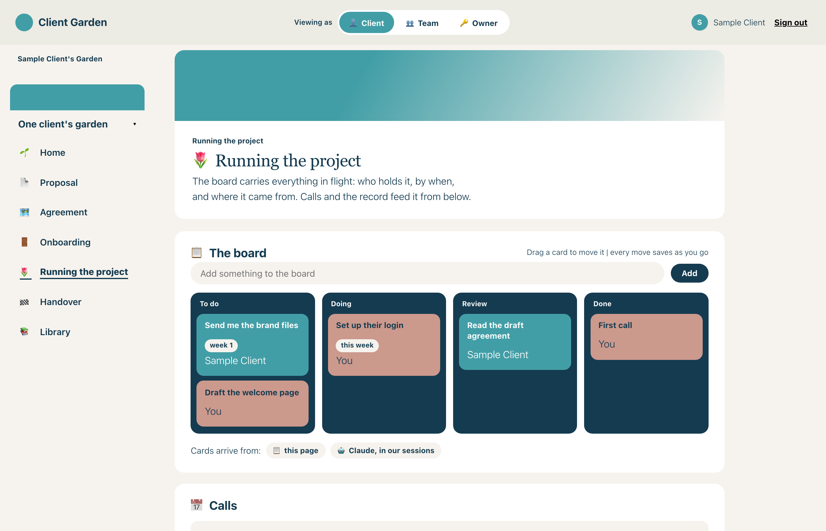 Running the project