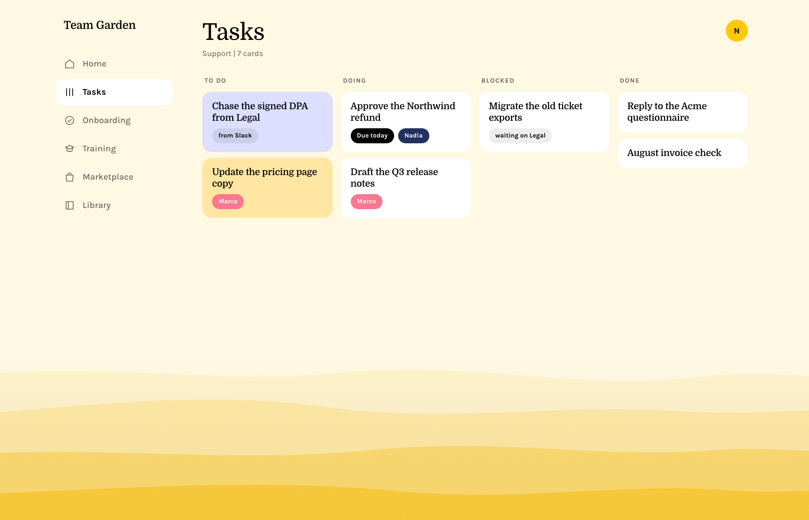 Tasks